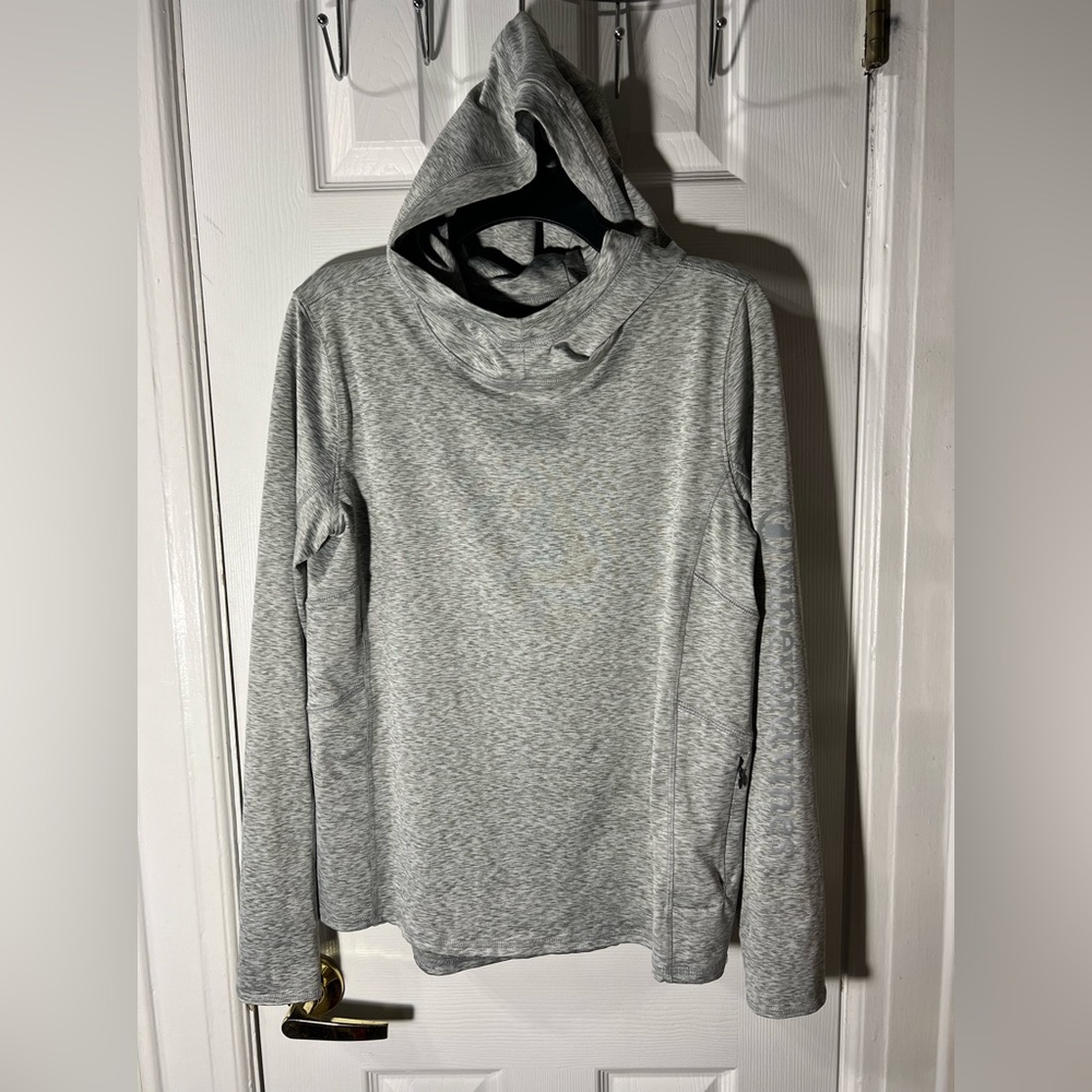 Vineyard Vines Performance Athletic Hoodie space dye gray with logos size Medium